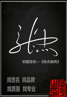 张杰案例签名设计